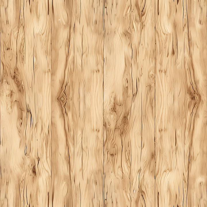 Light Pine Wood Planks with Natural Knots and Grain seamless PBR texture preview