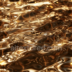 seamless Seamless 3D PBR Liquid Gold Water Texture with Smooth Glossy Ripples texture 8k free download PBR