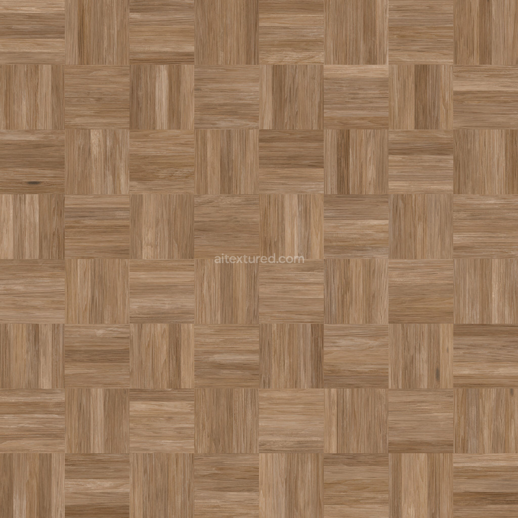 Seamless wood floor PBR texture with a natural finish