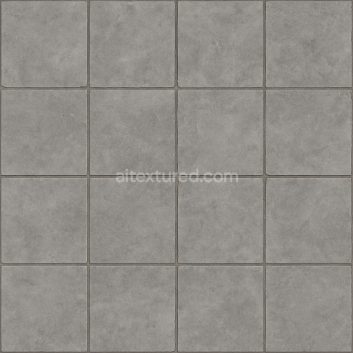 AI-Generated Seamless PBR Texture — grey tile texture