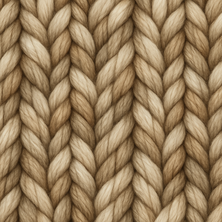 Stylized Wool seamless PBR texture preview
