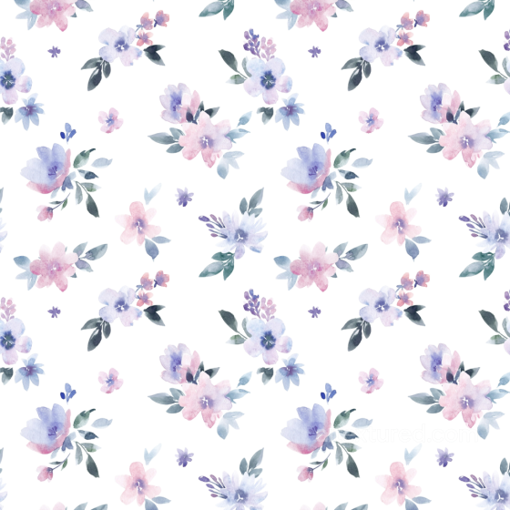 Soft Watercolor Wild Flower Pattern in Pastel Colors Seamless Texture Wild Flower texture preview
