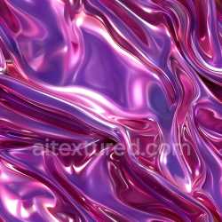 seamless Seamless 3D PBR Texture of Glossy Iridescent Pink and Purple Liquid Folds texture 8k free download PBR