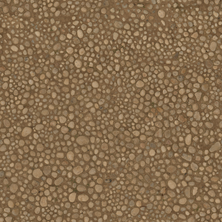 Footpath Stones Pebbles - Cobblestone Path Footpath Pebbles Dirty Walkw… seamless PBR texture preview