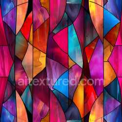 seamless Seamless 3D Cracked Stained Glass PBR Texture with Vibrant Color Fragments texture 8k free download PBR