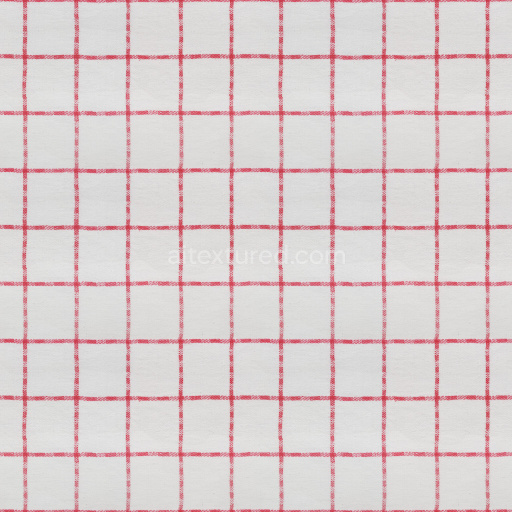 Fabric Textile Pattern Plaid Seamless Tileable Soft White Red Cotton