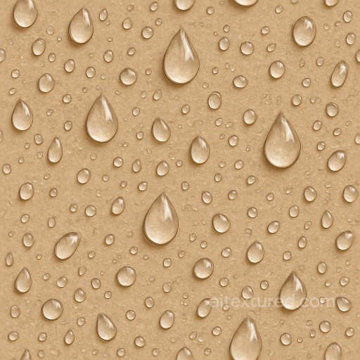 Tear Drop Shaped Droplets On Wet Skin seamless Drops PBR texture