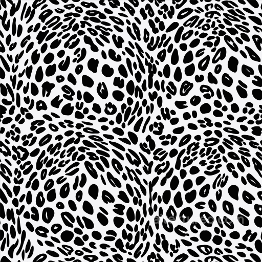 Black and White Abstract Leopard Print Fabric Seamless Texture seamless Leopard Print PBR texture