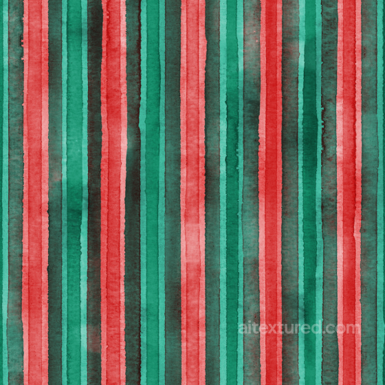 Watercolor Stripes in Red and Teal Fabric Style Seamless Texture Watercolor Stripes texture preview
