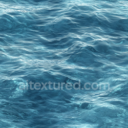 seamless Seamless 3D Water PBR Texture Featuring Realistic Ocean Surface with Gentle Waves and Clear Blue Color texture 8k free download PBR