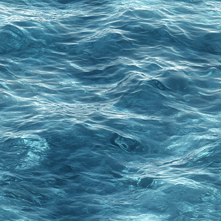 Water Featuring Realistic Ocean Surface with Gentle Waves and Clear Blu… seamless PBR texture preview