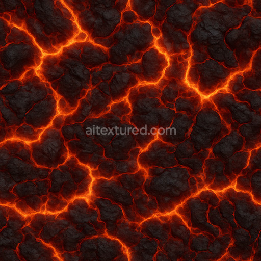 Detailed Magma Texture