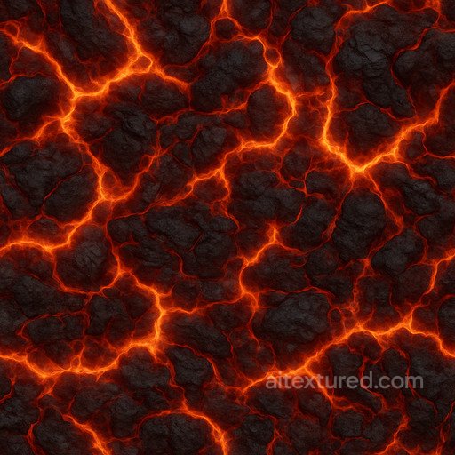 Detailed Magma Texture seamless Lava PBR texture