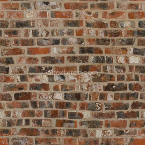 Brick Wall — Concrete Brick Bricks Rough Uneven Wall — PBR seamless 3D texture