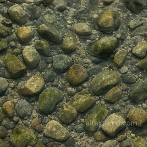 Transparent Stream Seamless Texture seamless Water PBR texture