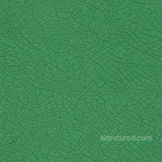 Green Cracked Leather Seamless Texture with Distinctive Grain Leather texture preview
