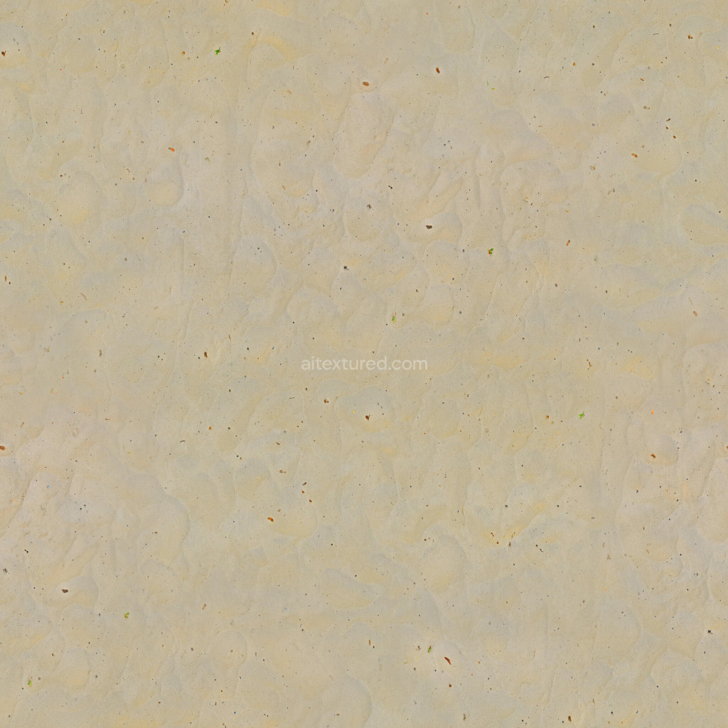 Seamless PBR ground texture with a soft sandy appearance