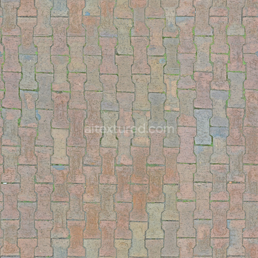 Paving Stone Tileable Textured Seamless Pbr Bricks Colorful Durable Ground
