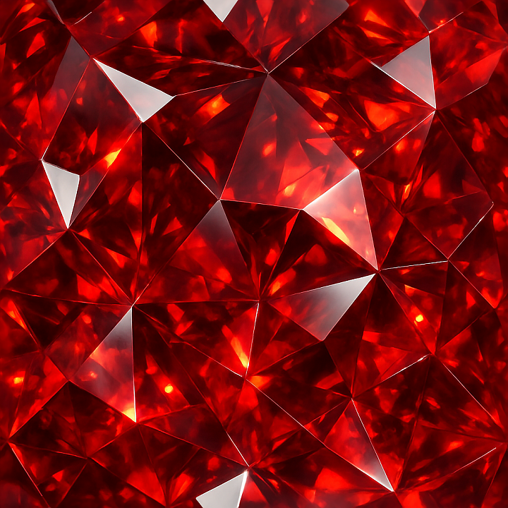 Garnet Faceted Gem With Gemstone Facets And Adamantine Luster Highlights seamless PBR texture preview