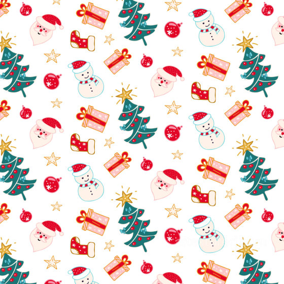 Christmas Holiday Pattern Texture with Festive Icons Christmas Holiday texture preview