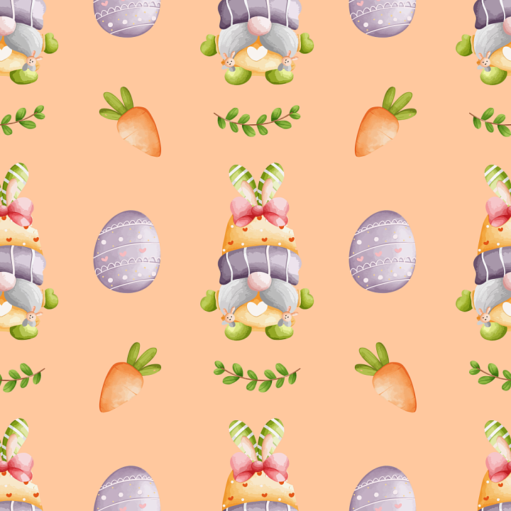 All Christmas Digital paper of Pastel Easter Eggs and Carrots Digital P… seamless PBR texture preview