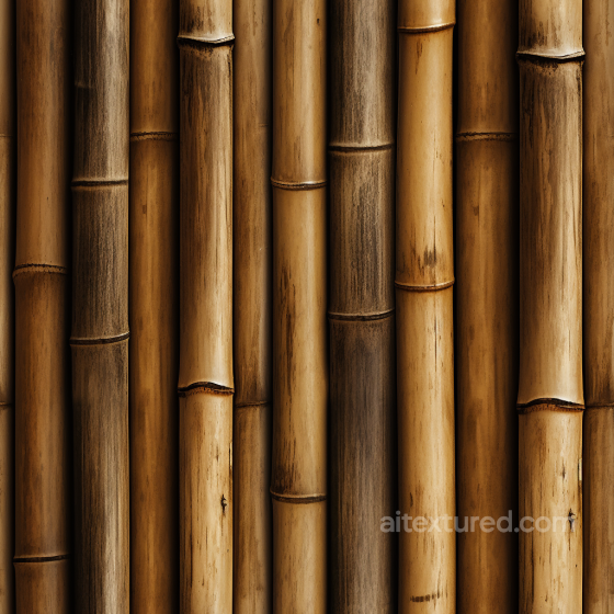 Vertical Bamboo Culms Seamless Texture with Varied Natural Tones Bamboo texture preview