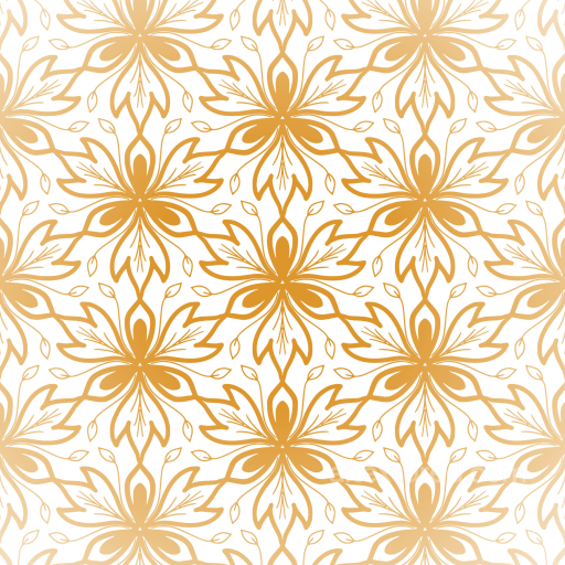 White and Gold Ornate Floral Pattern Texture seamless White & Gold PBR texture