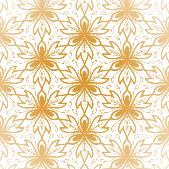 White and Gold Ornate Floral Pattern Texture White & Gold texture preview