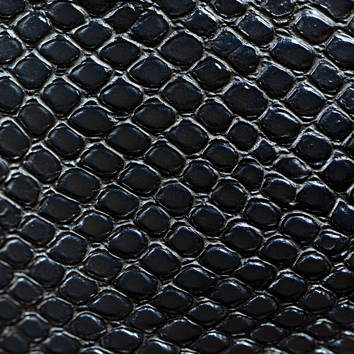 Glossy Black Reptilian Skin Scales seamless PBR texture preview