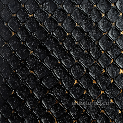 Black Scaly Skin PBR Texture with Detailed Organic Scales seamless Skin PBR texture