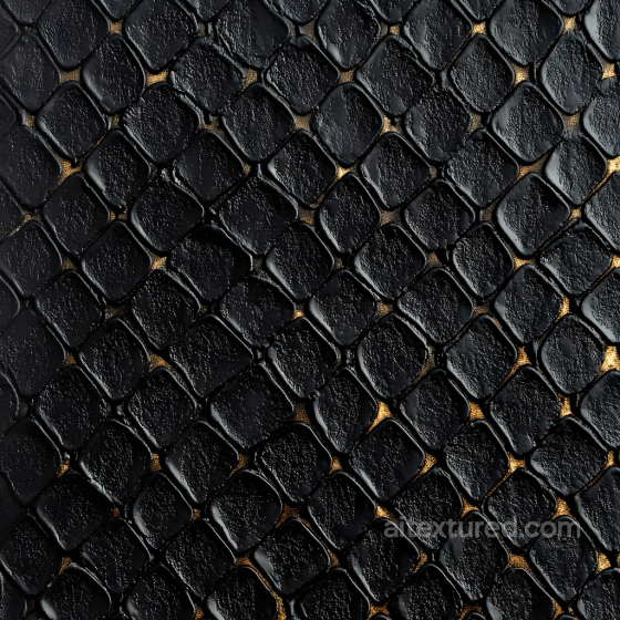 Black Scaly Skin PBR Texture with Detailed Organic Scales Skin texture preview