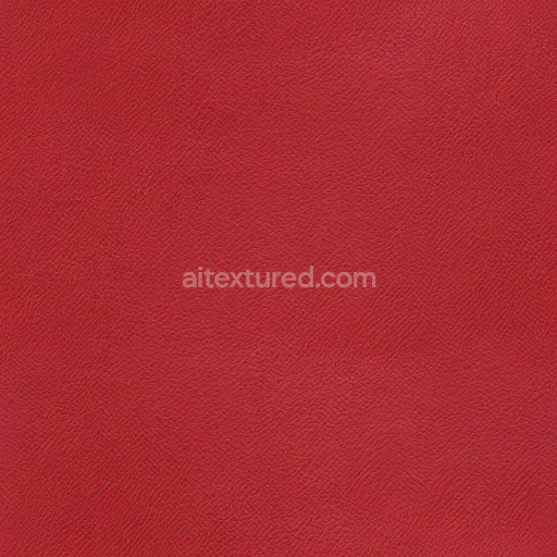 Seamless 3D Red Pebbled Grain Leather PBR Texture with Matte Finish