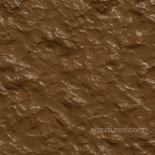 Polished Wet Soil Seamless Texture seamless Sand-soil PBR texture