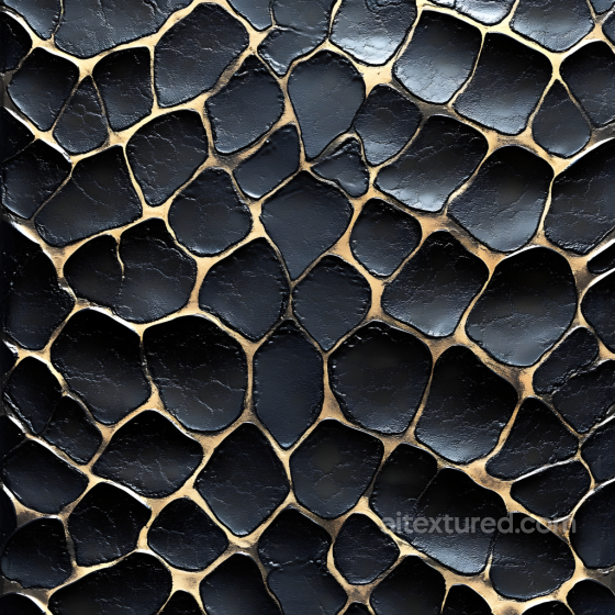Dark Cracked Skin Seamless Texture with Glossy Highlights and Organic Irregular Patterns Skin texture preview