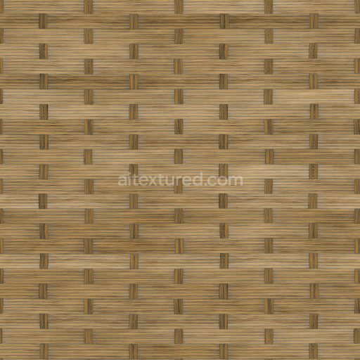 Wicker Woven Natural Textured Bamboo Fiber Seamless Tileable Light Organic
