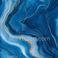 seamless Seamless 3D PBR Blue Marble Texture Featuring Polished Surface and Gold Veining texture 8k free download PBR