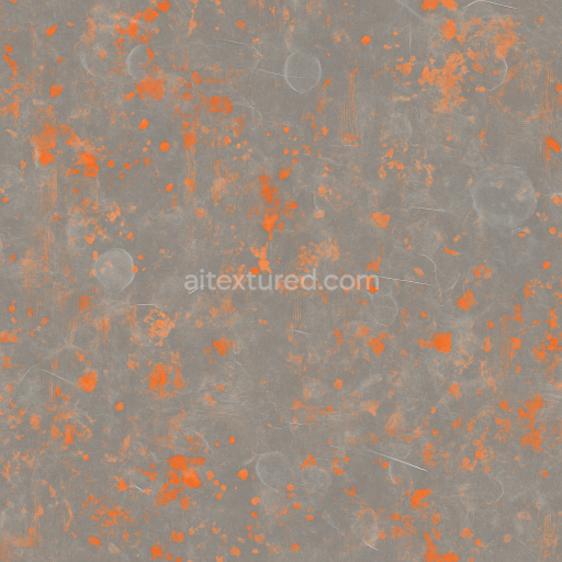 Seamless 3d texture pbr 8k scratched glass surface with wet paint and paint splatter accents