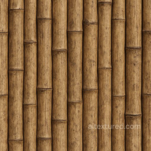 Coarse Bamboo Seamless Texture seamless Basic-materials PBR texture