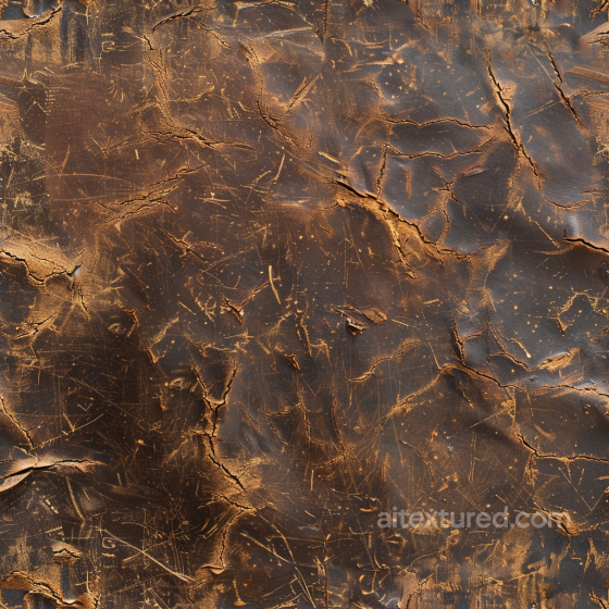 Distressed Cracked Vintage Brown Leather PBR Texture Leather texture preview