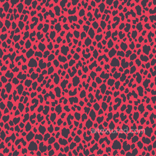 Red and Black Abstract Leopard Print Pattern Seamless Texture seamless Leopard Print PBR texture