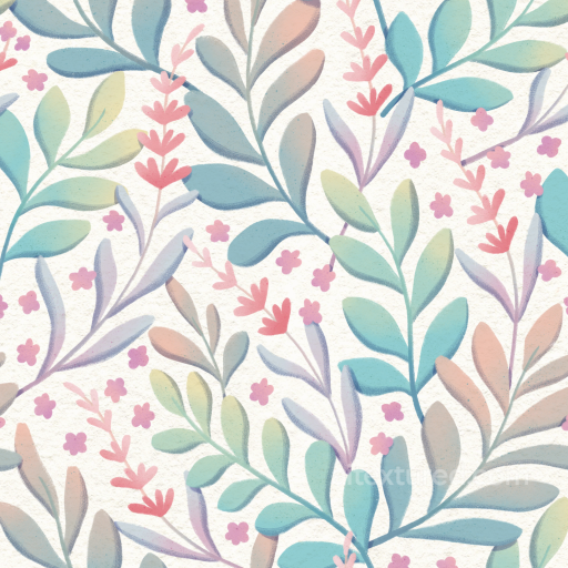 Soft Pastel Wild Flower Pattern on Light Background Seamless Texture seamless Wild Flower  PBR texture