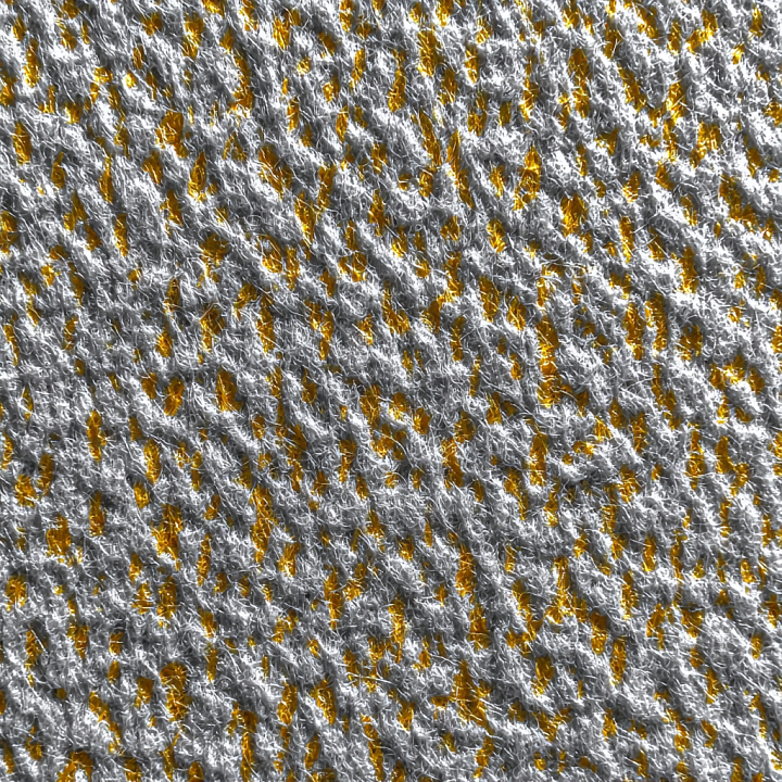 Felt Featuring Dense White Fibers with Mustard Accents seamless PBR texture preview