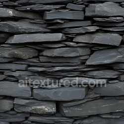 seamless Seamless 3D PBR Layered Slate Stone Wall Texture in Cool Grey Tones texture 8k free download PBR