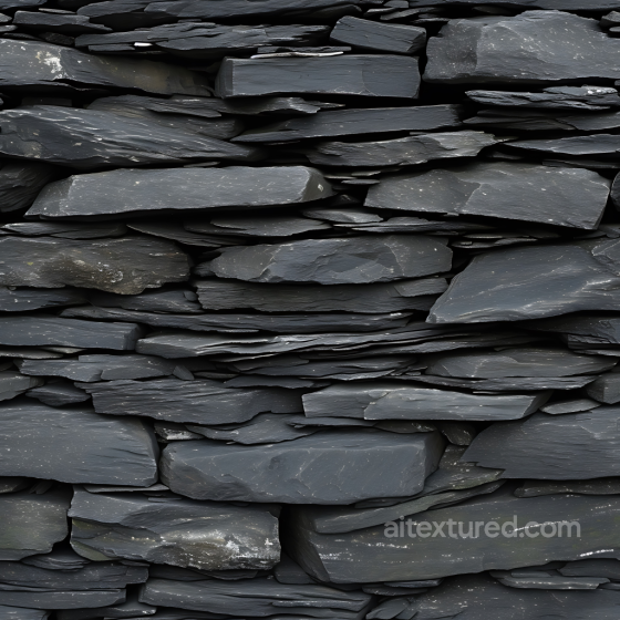 Layered Slate Stone Wall Texture in Cool gray Tones Stone texture preview