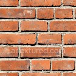seamless Seamless 3D PBR Texture of Cracked Red Brick Wall with Rough Surface texture 8k free download PBR