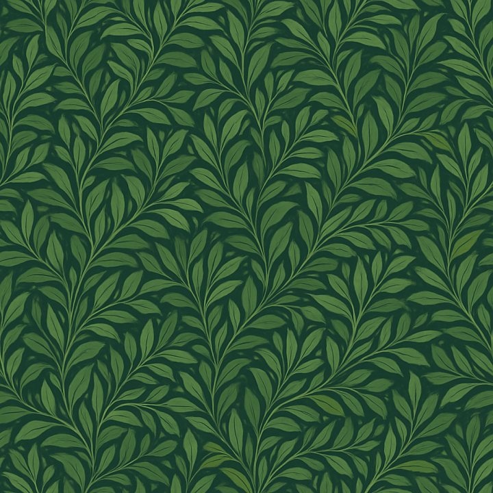 Decorative Dense Foliage seamless PBR texture preview