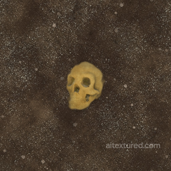 Animal Archviz Bones Dirt Ground Organic Pebbles - Seamless PBR Texture Ground surface texture preview