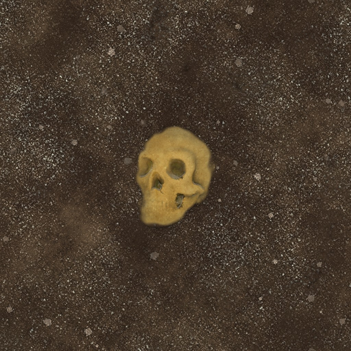 Animal Archviz Bones Dirt Ground Organic Pebbles seamless PBR texture preview