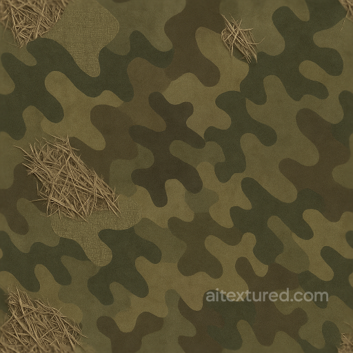 Dry Grass Camouflage Nylon Weave Fabric seamless Color Camouflage PBR texture