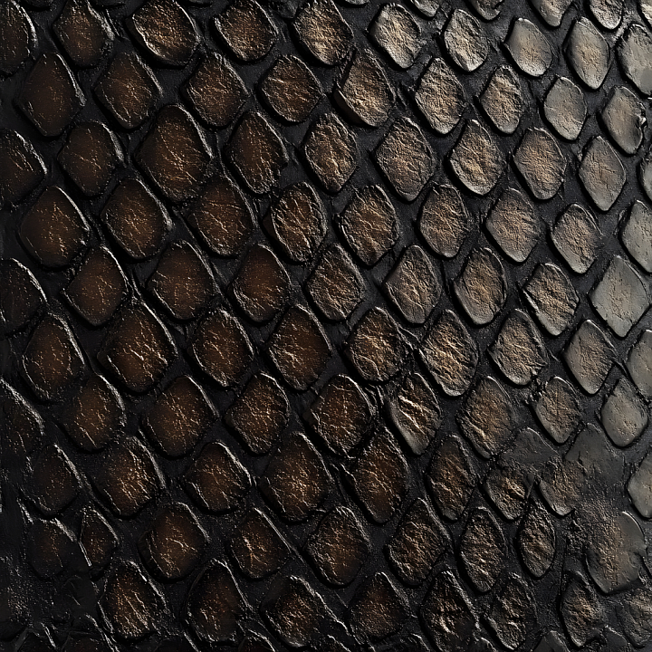 Scaled Skin Featuring Detailed Wrinkles and Natural Tone Shifts seamless PBR texture preview